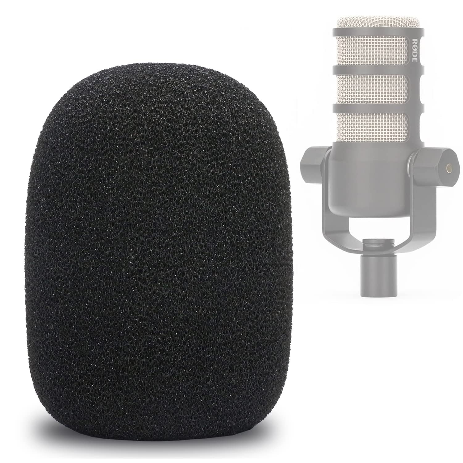 PodMic Pop Filter Foam Cover - Mic Windscreen Wind Cover Customized for Rode PodMic USB Ve