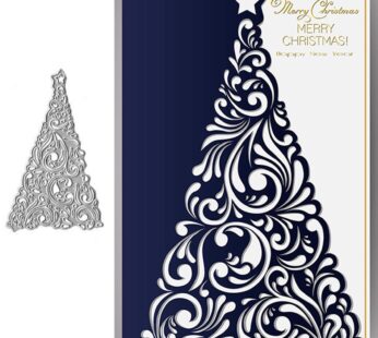 Christmas Star Tree Metal Crafts Cutting Die Cuts, DIY Crafts Template Christmas Tree Scra