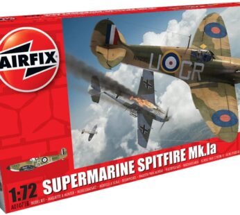 Airfix A01071B Supermarine Spitfire Mkia 1:72 Model Building Kit (36 Piece), Multicolor