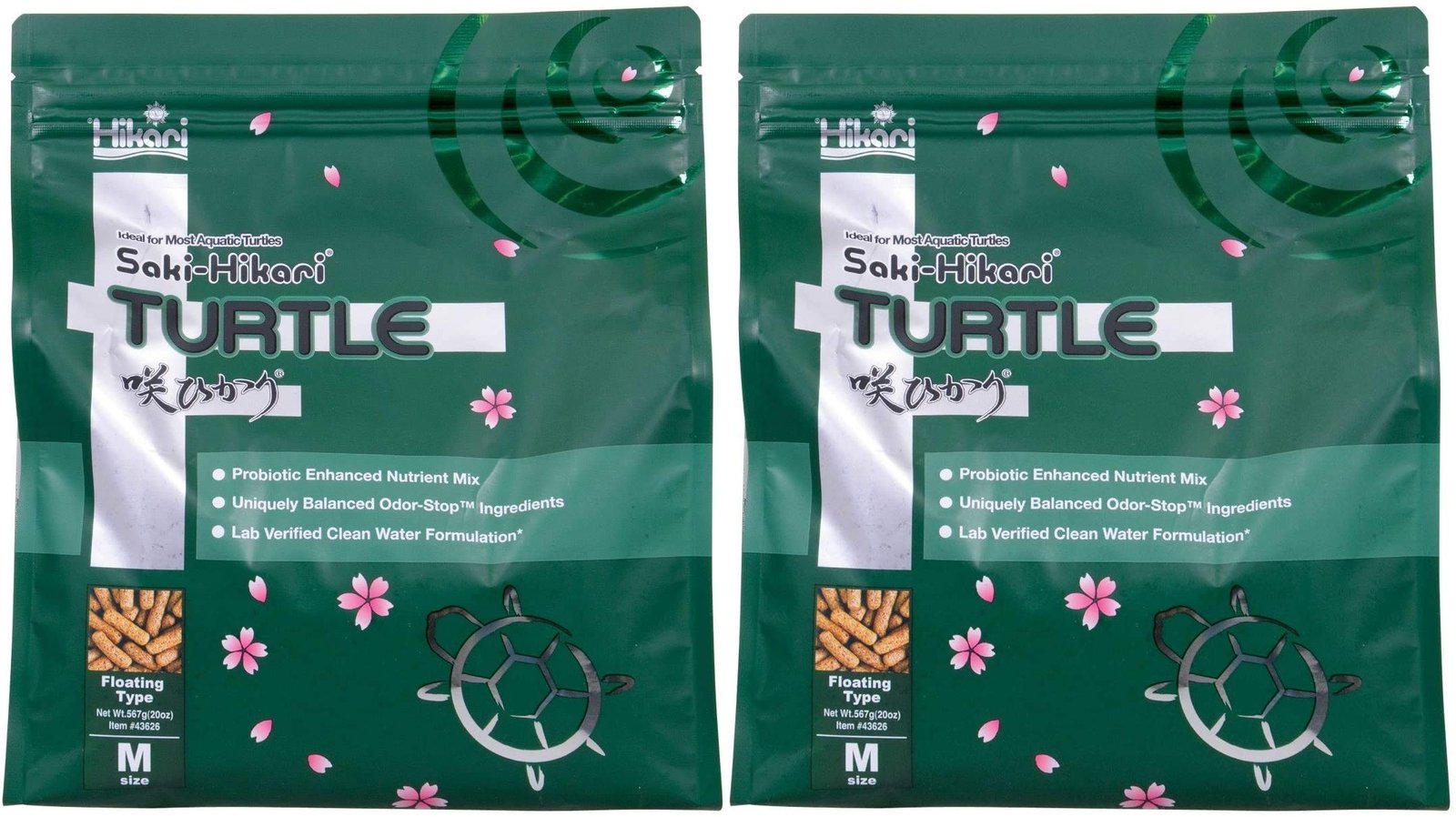 HIKARI Saki Turtle Food 20 oz, Pack of 2 (2 Items)