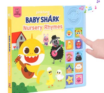 Baby Shark Nursery Rhymes 10 Button Sound Book| Learning & Education Toys | Interactive Ba