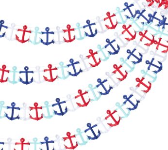 65Ft Nautical Garland Nautical Birthday Party Decorations Nautical Party Themed Hanging Ga