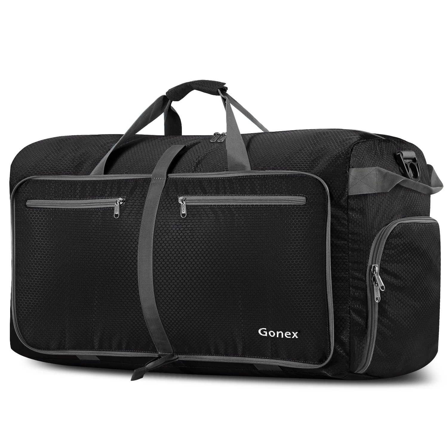 Gonex 150L Large Foldable Travel Duffle Bag with Shoes Compartment, Packable Lightweight W