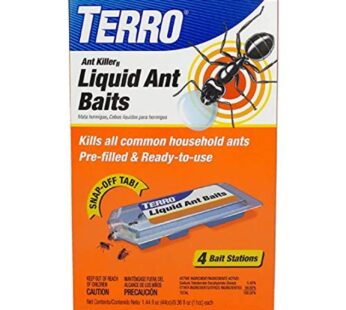 Terro T324B 4-Pack Liquid Ant Baits, Orange