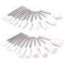 AUSTOR 24 Pieces Wool Felt Mounted Mandrel Set 2 Shaped and 6 Sizes Polishing Buffing Whee
