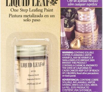 Liquid Leaf Paint One Step Leafing Paint, 0.75-Ounce, Original (Classic Gold)