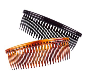 Fodattm Set of 4 Large 5 Inches 24 Teeth Hair Side Comb French Hair Accessories Plastic Ha