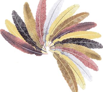 Onwon 16 Pieces Metal Feather Bookmarks Assorted Vintage Feather Shape Book Marker Feather