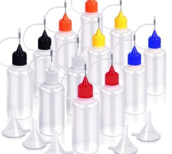 YGDZ 12pcs Precision Tip Applicator Bottles, 30ml Needle Tip Squeeze Glue Bottles for Pain