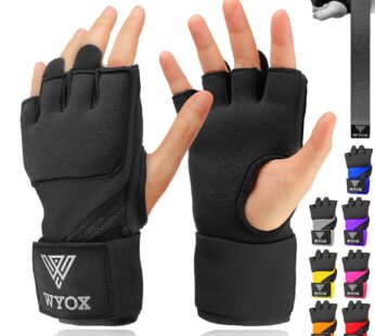 WYOX Gel Premium Hand Wraps for Boxing Gloves, Quick 80cm Wrist Wraps, Padded Knuckle Boxi