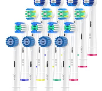 KHBD 16 Pack Replacement Heads for Oral B Braun- Includes 4 Sensitive Brush, 4 Precision B