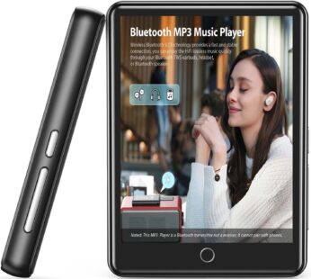 YFFIZQ 80GB MP3 Player with Bluetooth 5.1,2.8” Full Touch Screen MP4 Player with Speaker,