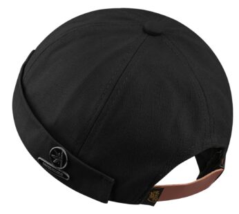 CLAPE Rolled Cuff Skull Caps Stylish Rivet Decorated Watch Cap Adjustable