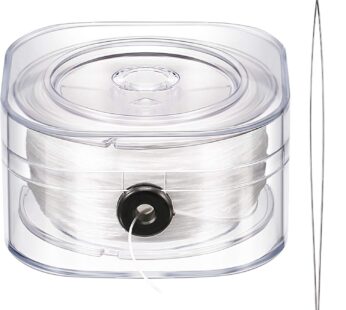 Yaomiao 0.8 mm Elastic String Elastic Bead Cord Clear Stretchy Bracelet Beading Thread wit