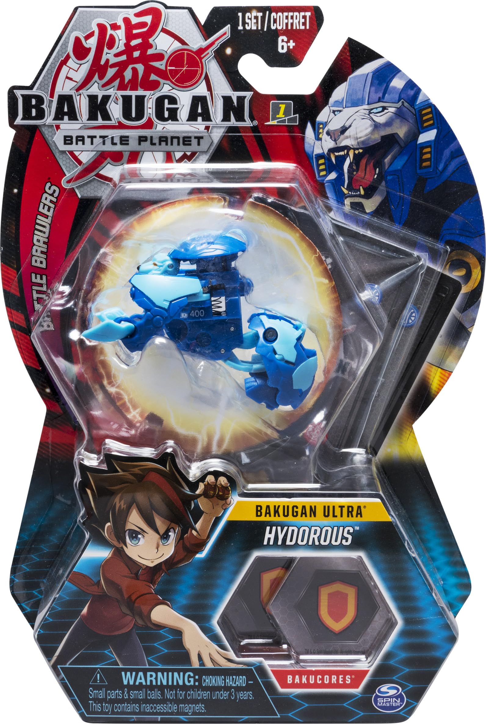 Bakugan Ultra, Hydorous, 3-inch Collectible Action Figure and Trading Card, for Ages 6 and