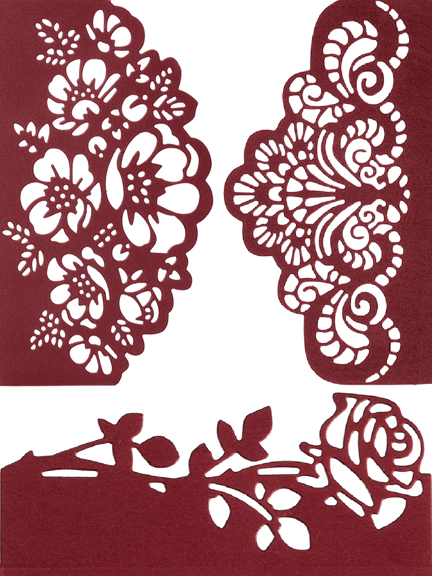 Boao 3 Pieces Die Cuts, Metal Dies for Card Making, Scrapbook DIY Album Paper Card Embosse
