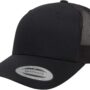 Yupoong Men's YP Classics Retro Trucker Hat, Black, One Size