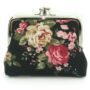 Sanxiner Cute Floral Buckle Coin Purses Vintage Pouch Kiss-lock Change Purse Wallets