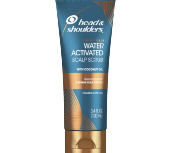 Head & Shoulders Royal Oils Water Activated Scalp Scrub With Coconut Oil Dye Free, 3.4 Fl