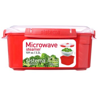 Sistema Microwave Steamer for Cooking Food and Vegetables with Steam Release Vent