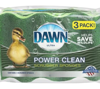 Dawn Power Clean Scrubber Sponge, 3 Pack
