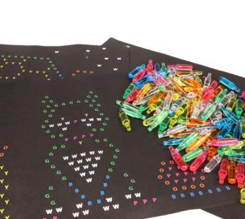Lite-Brite Peg and Template Refill Pack, Light Up Drawing Board Accessories, LED Pegs with