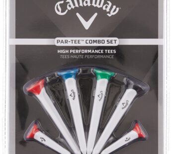 Callaway Par-Tee Plastic Golf Tees, White, 4 Pack