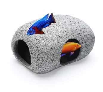 Aquarium Hideaway Rocks for Small Fishes, Shrimps to Breed, Play and Rest, Safe and Non-To