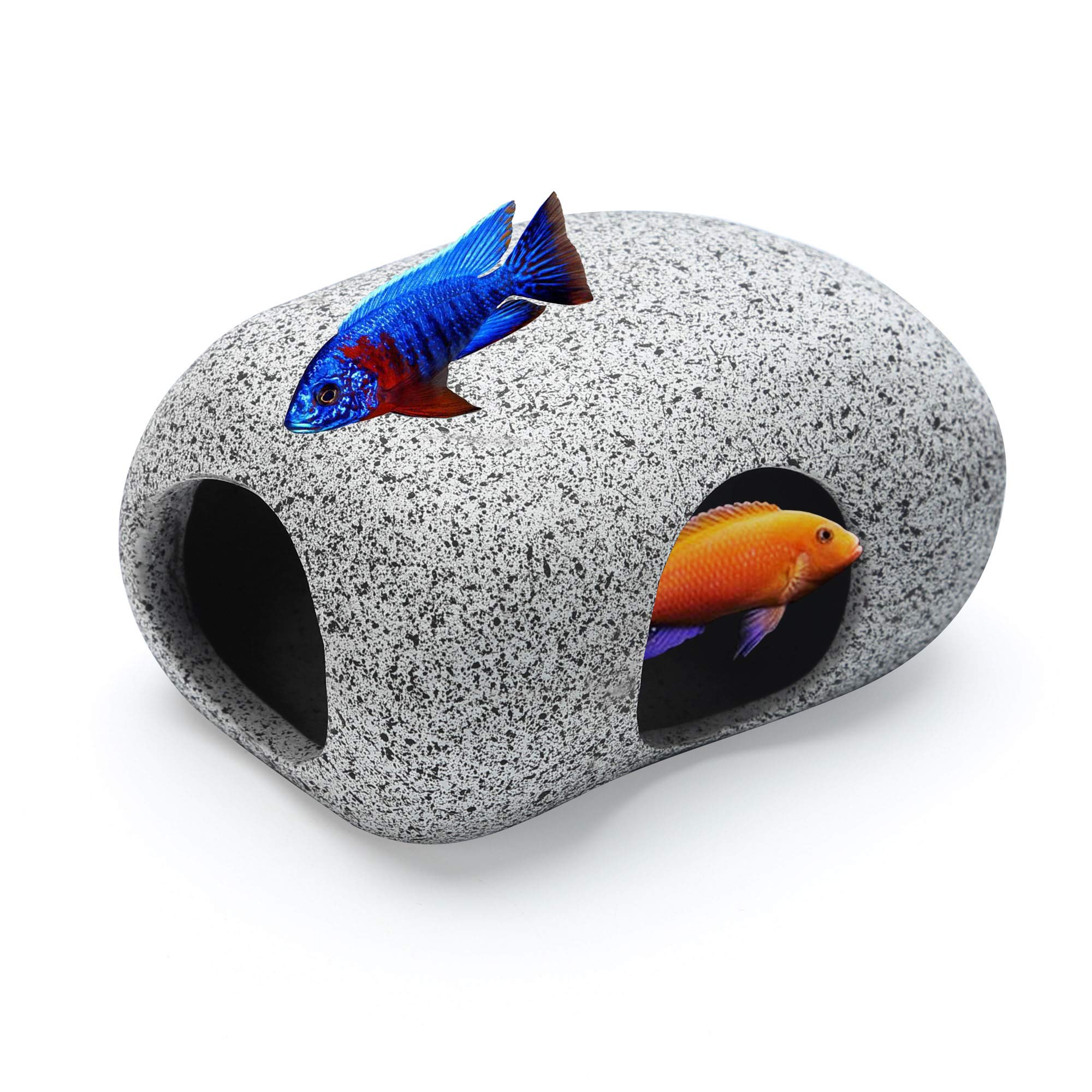 Aquarium Hideaway Rocks for Small Fishes, Shrimps to Breed, Play and Rest, Safe and Non-To