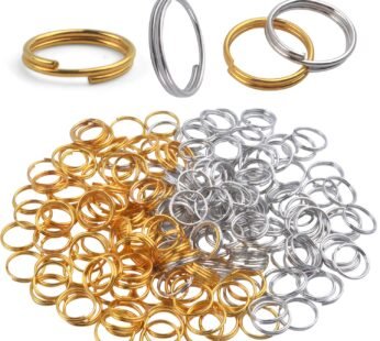 10mm Small Key Ring, 200 Pieces Mini Key Chain Ring Metal Small Split Key Rings for Keys O
