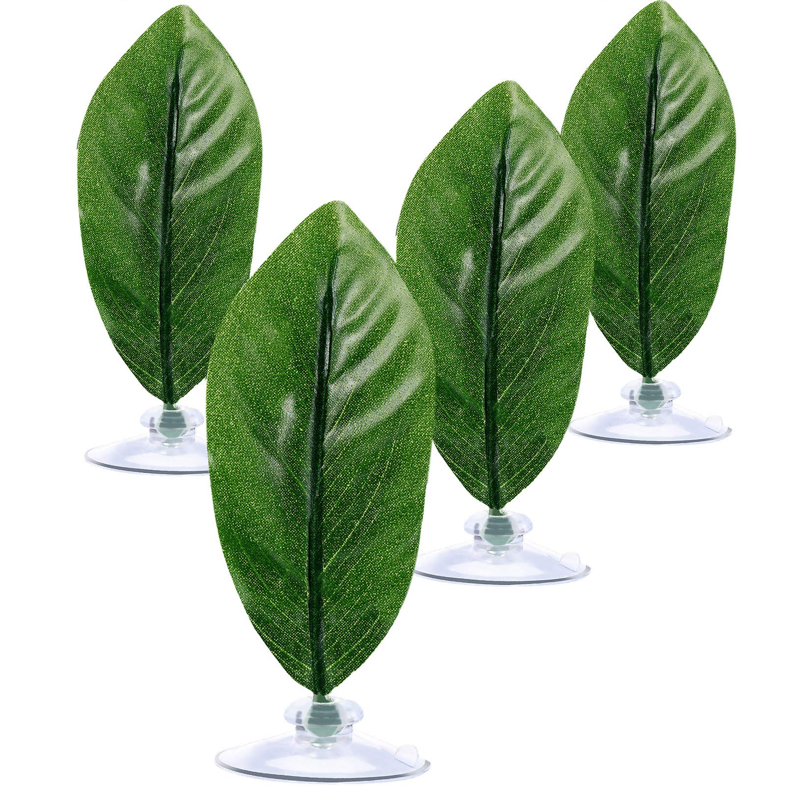 4 Pieces Betta Bed Leaf Hammock for Betta Fish, Lightweight and Realistic Resting Spot, No