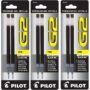 Pilot, G2 Gel Ink Refills, Fine Point 0.7 mm, Black, Pack of 6