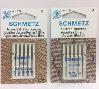 Bundle Schmetz Sewing Machine Needles for Stretch and Knitwear Fabrics-5 Each Stretch and