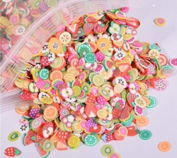 IGIYI Tiny Fruit Slime Charms Cute Set, 10000pcs Charms for Slime Assorted Fruits Apple Ba
