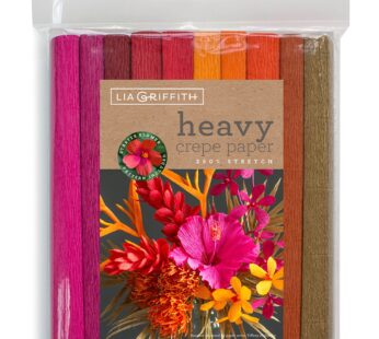 Lia Griffith PLG11031 Heavy Crepe Paper, 26.7 Total Square Feet, Tropical Garden, 10 Count