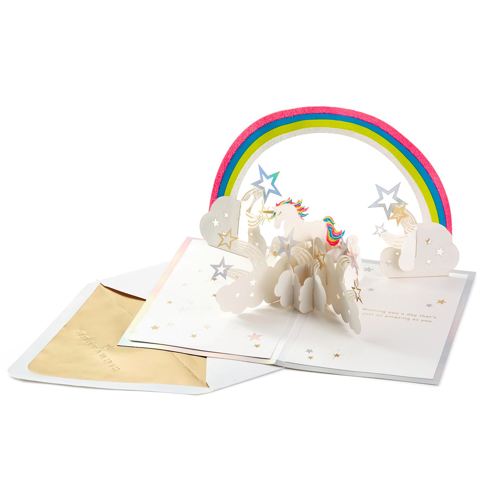 Hallmark Signature Paper Wonder Pop Up Birthday Card (Unicorn, You are Magical) (1299RZH11