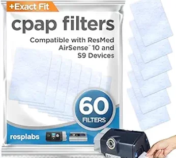resplabs CPAP Filters Compatible with The ResMed AirSense, AirCurve 10 & S9 Machine (Pack