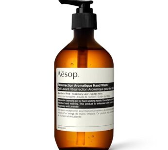 Aesop Resurrection Aromatique Hand Wash – Gentle Cleanser with Orange, Rosemary and Lavend