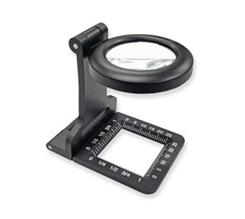 Carson Metal Linen Test Magnifier 5x Power 30mm Glass Lens (LT-80)
