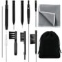 12 Pieces Hearing Aid Cleaning Tools Hearing Aid Cleaning Kit Hearing Aid Case Cleaner Kit