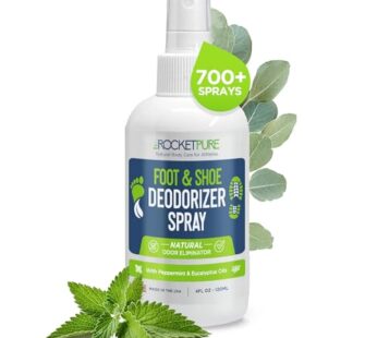 Rocket Pure Natural Shoe Deodorizer Spray, Foot Spray, Shoe Spray – Foot Deodorant Spray,