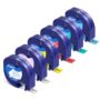 MarkDomain Replacement for DYMO Letratag Label Maker Refills Plastic Label Maker Tape, Com
