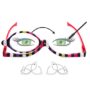 EYEGUARD Readers 2 Pack Magnifying Makeup Glasses Eye Make Up Spectacles Flip Down Lens Fo