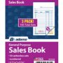 Adams General Purpose Sales Book, 2-Part, Carbonless, White/Canary, 3-11/32 x 5-5/8 Inches