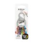 Nite Ize Keyrack, Stainless Steel Carabiner Key Chain with Bottle Opener + 6 Colorful Plas