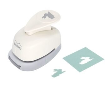 Bira Craft 5/8 inch Rabbit 2 Shape, Easter Punch, Lever Action Craft Punch for Paper Craft