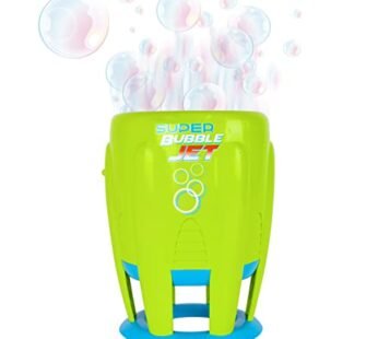 Maxx Bubbles Super Bubble Jet | Green Automatic Bubble Blowing Machine for Kids | Bubble S
