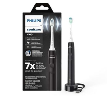 Philips Sonicare ProtectiveClean 4100 Rechargeable Electric Power Toothbrush, Black, HX681