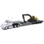 New-Ray 1:43 scale Kenworth W900 Lowboy Trailer with Construction Excavator