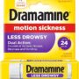 Dramamine Motion Sickness Relief - All Day Less Drowsy, 16 Count